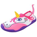 Lil' Fins Kids Water Shoes - Beach Shoes Summer Fun 3D Toddler Water Shoes Kids Quick Dry Swim Shoes Unicorn 10/11 M US