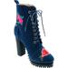 Women's Penny Loves Kenny Frank Floral Patch Combat Boot