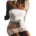 Summer Women High Waist Pu Leather Mini Skirt Plain Flared Pleated Skirt Short