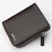 Mens Pu Leather Zipper Wallet Zip Around Purse Bifold Multi Card Holder New