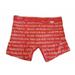 Calvin Klein NB2226 Men's Multicolor Stretch Boxer Brief Single Pack Underwears (Red with Letters,M)