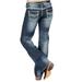 Rock N Roll Cowgirl Womens Rock Roll Cowgirl Midrise Bootcut Riding Jean 25 x 36L Dark Vintage