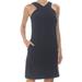 BAR III Womens Black Sleeveless Grecian Neckline Mini Cocktail Dress Size: 2XS