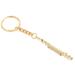 Mgaxyff Brass Flute Key Ring,Musical Instrument Key Ring,Flute Keychain Brass Key Ring Gift Decoration Musical Instrument Ornament Golden