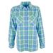 Lauren Ralph Lauren Women's Petite Plaid Roll-Tab Button Down Shirt