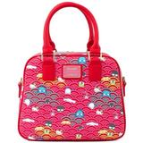 Loungefly x Sanrio 60th Anniversary Allover Print Crossbody, Faux leather outer By Brand Loungefly