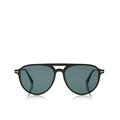 Tom Ford Mens Carlo Aviator Acetate Sunglasses Black Sunglasses 58mm