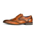 Bruno Marc Mens Business Oxford Shoes Leather Formal Dress Lace Up Comfort Wing Tip Shoes HUTCHINGSON_3 CAMEL Size 9.5