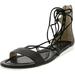 Cole Haan Women's Original Grand Laced Sandal Ii Leather Black Ankle-High - 7.5 M