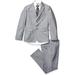 Geoffrey Beene Boy's ST1010 Modern Fit 5-Piece Notch Lapel Suit Set - Light Grey - 4