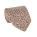 Salvatore Ferragamo Men's Butterfly Print Silk Tie Cream