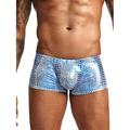 HIMONE Mens Snakeskin Boxer Briefs Underwear Breathable Colorful Boys Underwear Boxer Briefs for Men Pack M L XL XXL