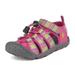 DREAM PAIRS Unisex Boys Girls Closed-Toe Outdoor Summer Sport Athletic Sandalsï¼ˆToddler/Little Kid/Big Kidï¼‰181105K FUCHSIA/MULTI/GREY 1 Little Kid