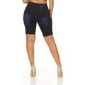 COVER GIRL Jeans Juniors High Rise Cuffed Bermuda Denim Shorts for Women Dark Acid Blue Size 15