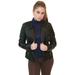 Olivia Miller Womens Faux Leather Zip Up Moto Biker Jacket, JK5207S-Black-M