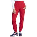 Dickies Retro Scrubs Pant for Women Mid Rise Jogger Plus Size DK050P, 2XL Petite, Red