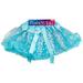 Star Power Women Princess Snowflake Tutu Skirt, Light Blue Silver, One-Size