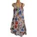 Plus Size Women Summer Beach Dress V Neck Tunic Dress Loose Casual Sleeveless Strap Boho Sundress S-5XL ï¼ˆThe Size is a litte small, please choose two size larger size than yoursï¼‰