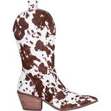 Dingo Womens Live A Cow Pointed Toe Western Cowboy Boots Mid Calf Mid Heel 2-3"