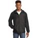 Sport-Tek Heather Colorblock Raglan Hooded Wind Jacket. JST40