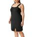 MAWCLOS Womens Fashion Sleeveless Lace Up Black Dress Plus Size Fashion Elegant Cocktail Evening Party Dress