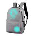 Travel Laptop Backpack Water Resistant Luminous Anti-Theft Bag with USB Charging Port (Not Include Power), Computer Business Backpacks for Women Men College School Student