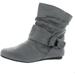 Forever Link SELENA-58 Women's Fashion Calf Flat Heel Side Zipper Slouch Ankle Boots