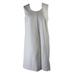 DKNY Womens Ivory Sleeveless Single-Pleat Shift Dress 10
