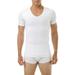 Underworks Mens Cotton Concealer V-neck Compression T-shirt 3-PACK