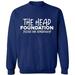 Unisex Crewneck Sweatshirt, The Head Foundation, Slim Fit, Long Sleeve Sweater - Navy Blue Small