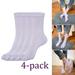 4 Pair Toe Socks for Women Socks Five Finger Socks Ankle High Elastic Five Fingers Feet Toe Socks