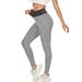 YEYELE Women Ladies Anti-Cellulite Workout High Waist Tummy Control Yoga Compression Leggings Honeycomb Textured Sports Pants Athletic Push Up Running Jogging Leggings