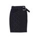 Maje Women's Jinta Studded Cotton & Linen-Blend Pencil Skirt Navy Blue