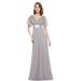 Ever-Pretty Womens Ruched Bust Cocktail Dresses for Women 98903 Grey US14