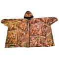 BRELLA 1210 Realtree Edge Camo Microfleece Rain Jacket w snap-on sleeves, Non-restrictive, Waterproof Outerwear, Packable, Retractable hood