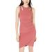 Crave Fame by Almost Famous Womens Juniors Cut-Out Faux-Wrap Bodycon Dress