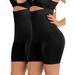 YEYELE 2Pack Women High Waisted Shorts Tummy Control Body Shaper Waist Trainer Shorts Panty Thigh Slimmer Shapewear