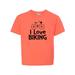 Inktastic I Love Biking Vintage Bike Fitness Child Short Sleeve T-Shirt Unisex Retro Heather Coral XS