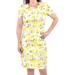 Touched by Nature Womens Organic Cotton Dress, Lemon Tree, X-Small