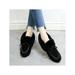 UKAP Women Ladies Girls Moccasin Slipper Shoes Slip on Loafer Casual Flat Plush Shoes Indoor Outdoor