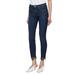 MOTHER High-Waist Looker Dagger Ankle Fray - Skinny Jeans in Lacey Clean Sweep