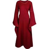 Women's Lenora Wool Dress in Bordeaux, size: Small Leather by Medieval Collectibles