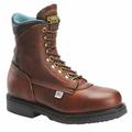 Carolina Shoe 8 in Work Boot, 6-1/2, D, Men's, Brown, Steel Toe Type, 1 PR - 1809