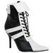 Adult Black & White High Heel Athletic Boots(6)