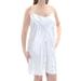 DKNY $199 Womens New 1008 Ivory Cut Out Sleeveless Trapeze Dress 14 B+B