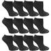 12 Pair Yacht & Smith Women's Low Cut Ankle Socks Thin Comfortable Lightweight Breathable Wholesale Bulk Sport Socks
