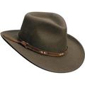 scala classico men's all seasons outback hat khaki m