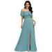 Ever-Pretty Womens Strapless Wedding Guest Dresses for Women 0968 Blue US12