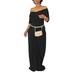 Fiomva Women's Casual Summer Beach Boho Maxi Long Dress Plus Size