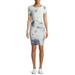 Derek Heart Women's Juniors' Tie Dye Shirred Waist T-Shirt Dress